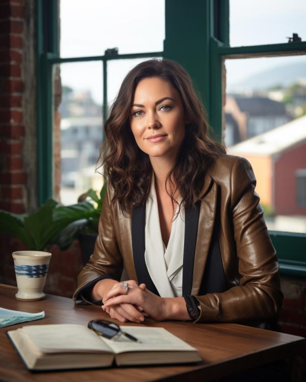 Professional woman at her desk